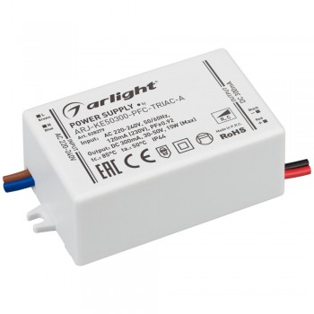 Драйвер Arlight  ARJ-KE50300-PFC-Triac-A 30-50V 15W IP44 0,3A 028279