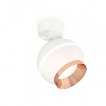 Комплект накладного светильника Ambrella light Techno Spot XM1101005 SWH/PPG белый песок/золото розовое полированное (A2202,C1101,N7035)