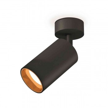 Комплект накладного светильника Ambrella light Techno Spot XM6323004 SBK/PYG черный песок/золото желтое полированное (A2210, C6323, N6113)