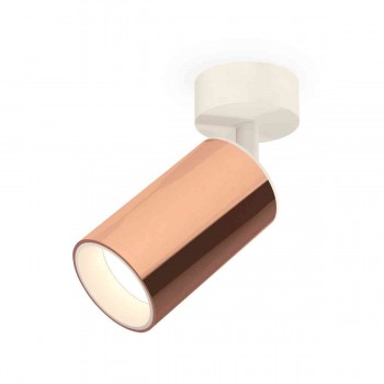 Комплект накладного светильника Ambrella light Techno Spot XM6326001 PPG/SWH золото розовое полированное/белый песок (A2202, C6326, N6110)