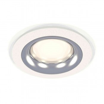 Комплект встраиваемого светильника Ambrella light Techno Spot XC7621003 SWH/PSL белый песок/серебро полированное (C7621, N7012)