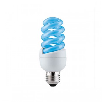 Лампа энергосберегающая Paulmann Е27 15W синяя 88090