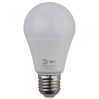 Лампа светодиодная ЭРА E27 13W 4000K матовая LED A60-13W-840-E27 Б0020537