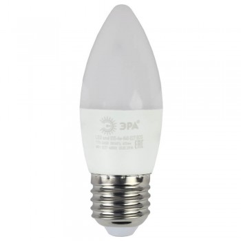 Лампа светодиодная ЭРА E27 6W 2700K матовая ECO LED B35-6W-827-E27 Б0020620