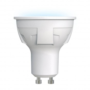 Лампа светодиодная Uniel GU10 6W 4000K матовая LED-JCDR 6W/NW/GU10/FR PLP01WH UL-00002421