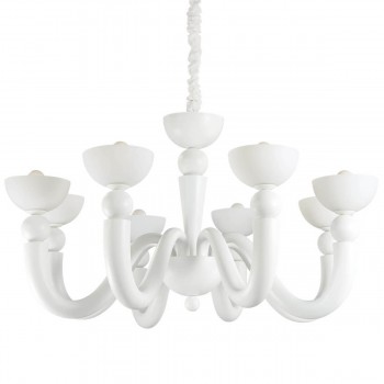 Подвесная люстра Ideal Lux Bon Bon SP8 Bianco 094007