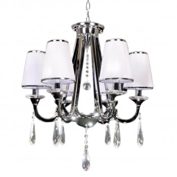 Подвесная люстра Lumina Deco Milesia LDP 8926-6 WT+CHR