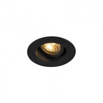 Встраиваемый светильник Zumaline Chuck dl round black 92700