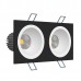 Встраиваемый светодиодный светильник Ledron LH07H-R SQ2 Black-White 3000K TRIAC